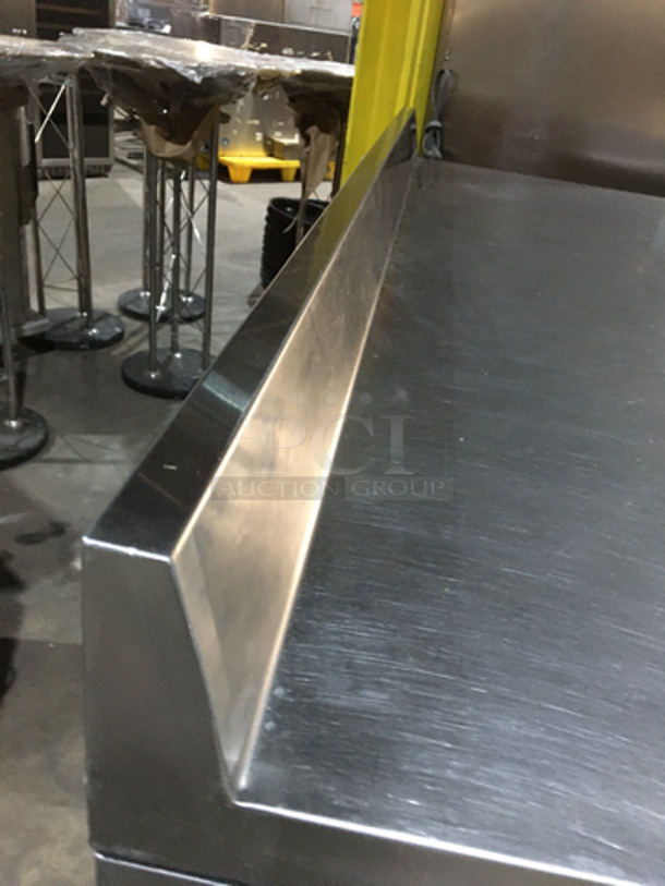 Turbo Air Commercial 2 Door Worktop Cooler! With Backsplash! All Stainless Steel! With Backsplash! Model TWR60SD! 115V! - Image 8 of 9