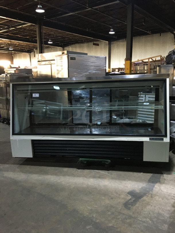 True Commercial Refrigerated Deli Display Case! With Slanted Front Glass! With Back Access Doors! Model TSID963 Serial 1964453! 115V 1Phase! - Image 1 of 8