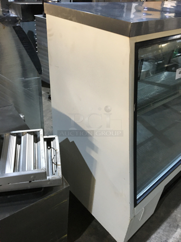 True Commercial Refrigerated Deli Display Case! With Slanted Front Glass! With Back Access Doors! Model TSID963 Serial 1964453! 115V 1Phase! - Image 4 of 8