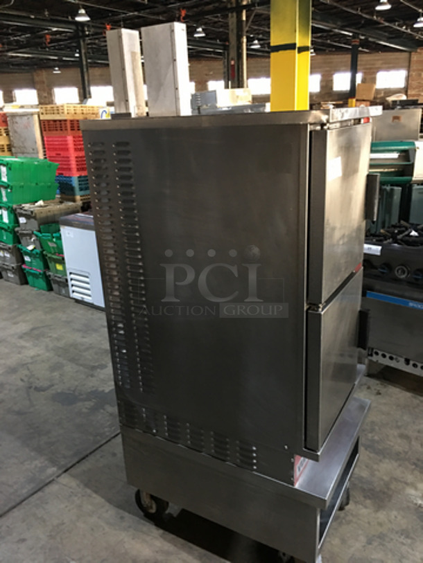 Vulcan Commercial Natural Gas Powered Dual Cabinet Steamer! All Stainless Steel! On Casters!  - Image 3 of 9