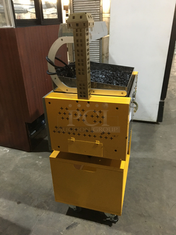Crechef Commercial Floor Style Electric Powered Ceramic Sweet Potato Baking Oven! Model HH07151713001A! On Casters! - Image 3 of 11