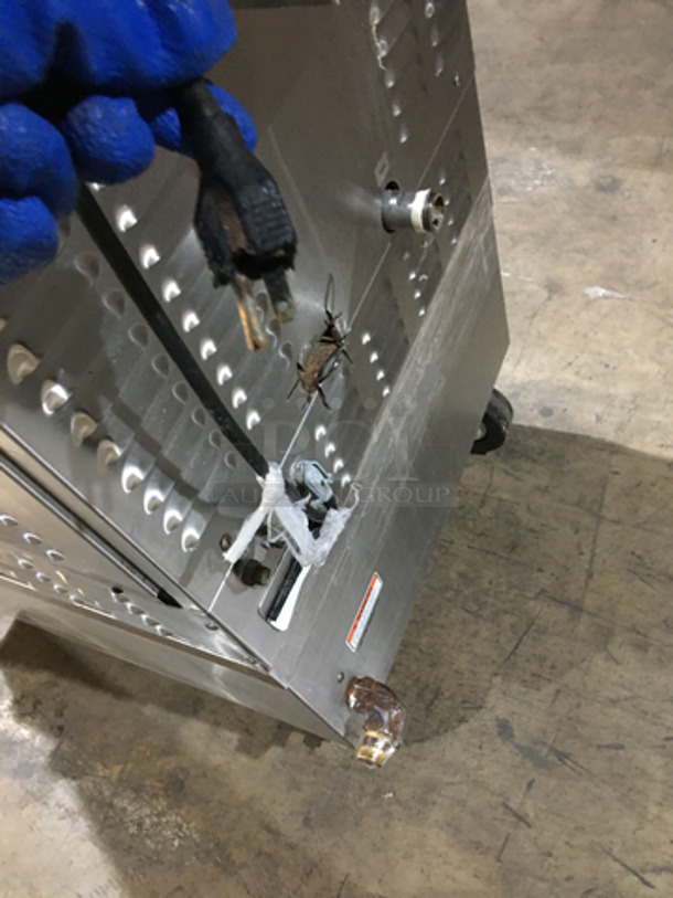 Vulcan Commercial Natural Gas Powered Dual Cabinet Steamer! All Stainless Steel! On Casters!  - Image 9 of 9