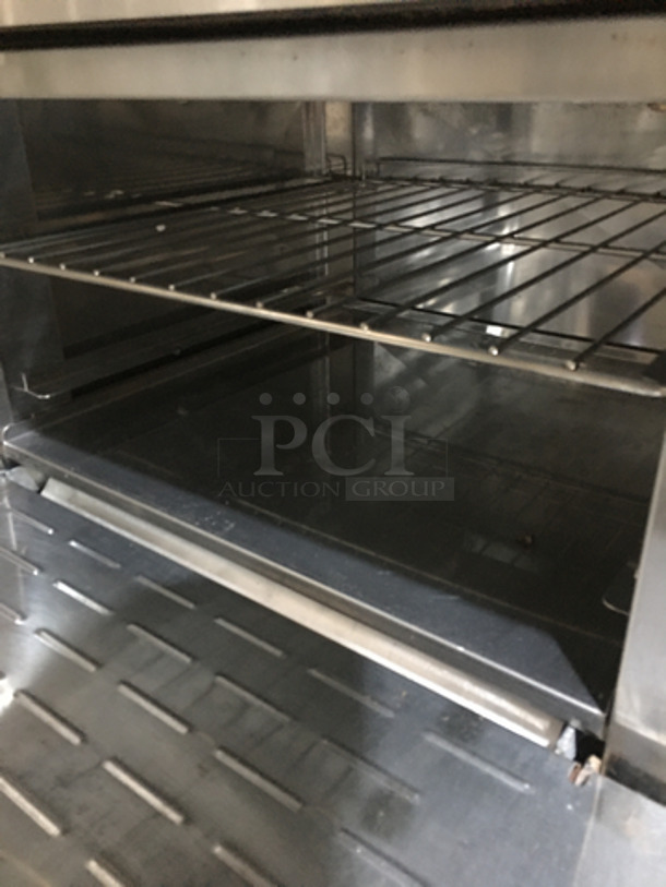 Radiance Commercial Natural Gas Powered 6 Burner Stove! With Full Size Oven Underneath! All Stainless Steel! On Legs! - Image 8 of 10