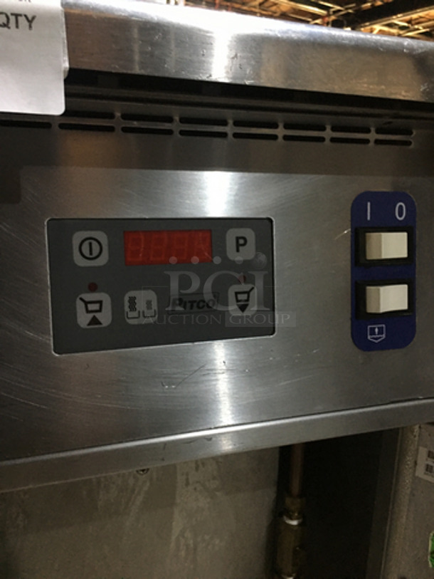 NICE! Pitco Electric Powered Commercial Pasta Cooker/Rethermalizer! With Backsplash! With Digital Touch Controls! All Stainless Steel! Model SRTE Serial E17DA023309! 208V 1Phase! On Legs!  - Image 7 of 9