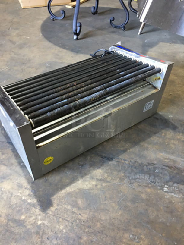APW Wyott Commercial Countertop Hot Dog Roller Grill! With Bun Warmer Drawer! All Stainless Steel! Model HRS50SBW Serial 0222818070119! 120V 1Phase! - Image 3 of 9