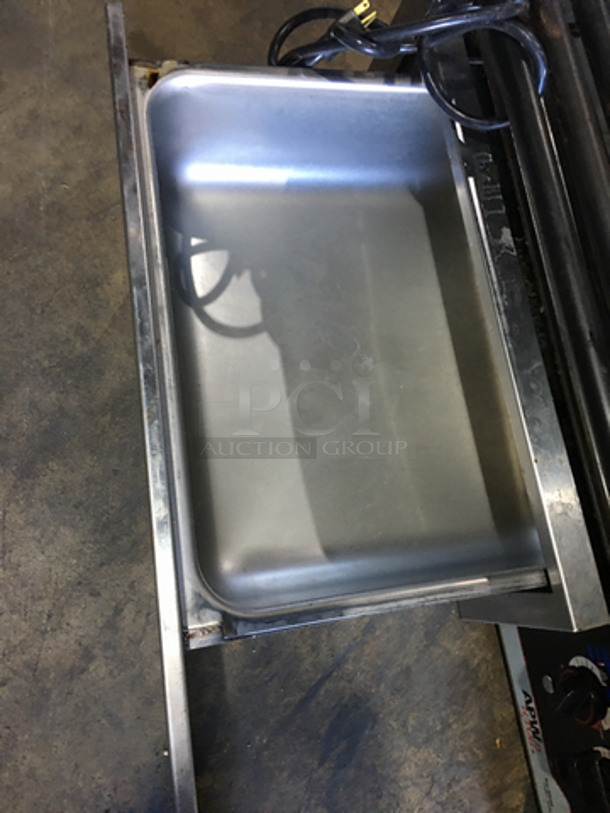 APW Wyott Commercial Countertop Hot Dog Roller Grill! With Bun Warmer Drawer! All Stainless Steel! Model HRS50SBW Serial 0222818070119! 120V 1Phase! - Image 6 of 9