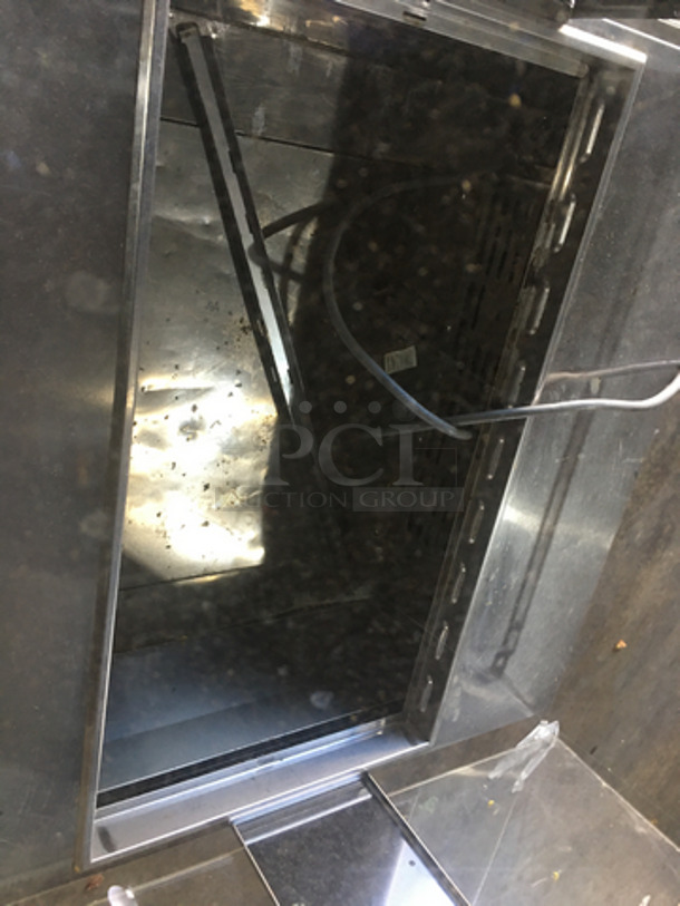 Turbo Air Commercial Refrigerated Salad Bar Island! With Sneeze Guard! With Underneath Storage Space! All Stainless Steel! On Legs! - Image 6 of 8