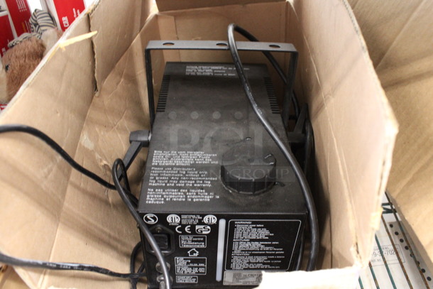 IN ORIGINAL! Metal Super Fog Machine. 120 Volts, 1 Phase. - Image 1 of 4