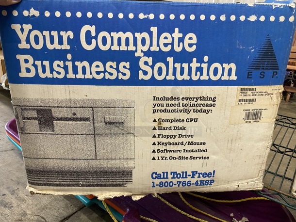 BRAND NEW IN BOX! ESP Complete Business Solution Including CPU, Hard Disk Floppy Drive, Keyboard, Mouse and Software. - Image 5 of 6