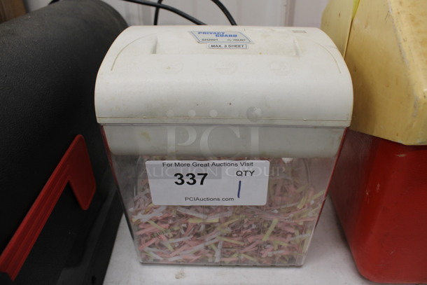 Privacy Guard Shredder. 8x7x9. Tested and Working! - Image 1 of 3