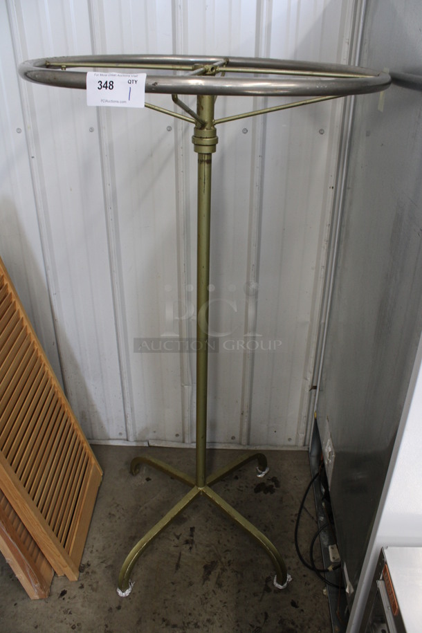 Metal Round Coat Rack. 30x30x57 - Image 1 of 4