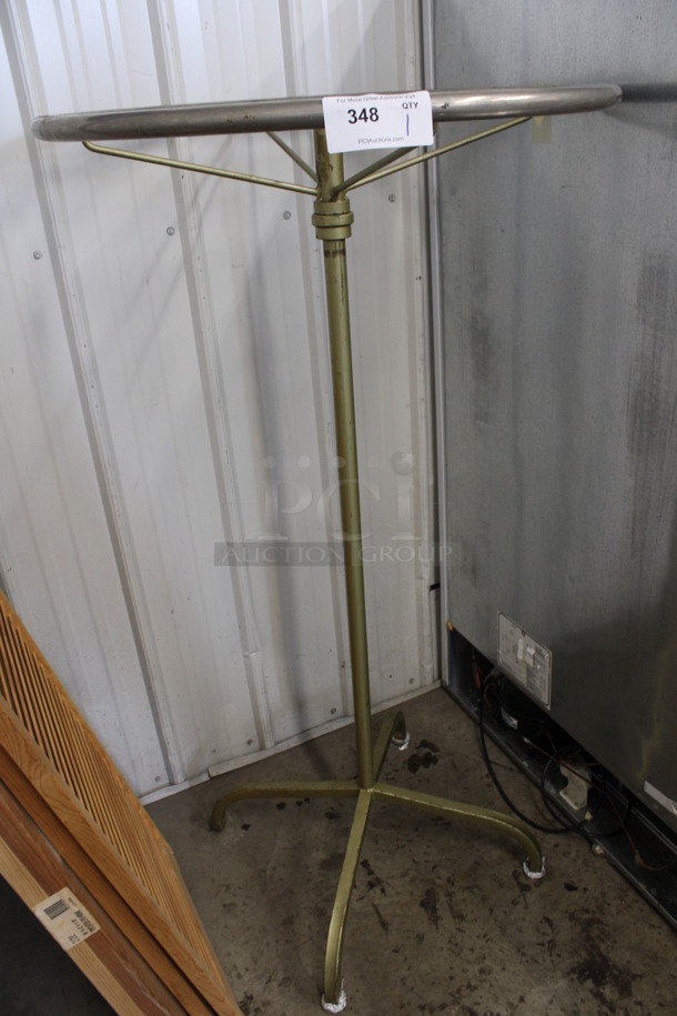 Metal Round Coat Rack. 30x30x57 - Image 2 of 4