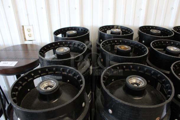 6 Black 1/6 Sixth Barrel Kegs. 10x10x23. 6 Times Your Bid! - Image 4 of 4