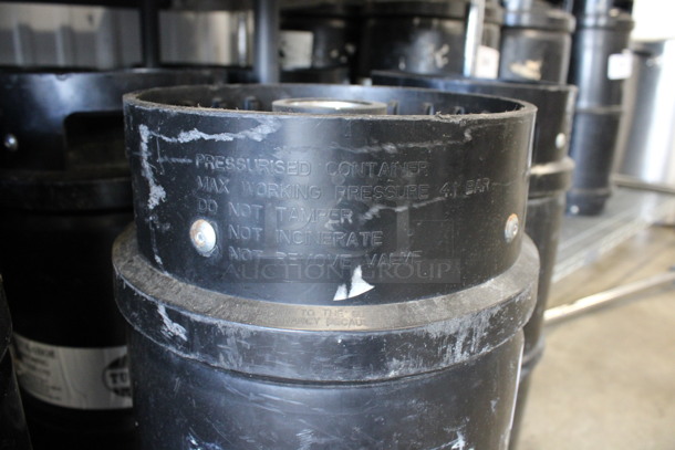 6 Black 1/6 Sixth Barrel Kegs. 10x10x23. 6 Times Your Bid! - Image 4 of 4
