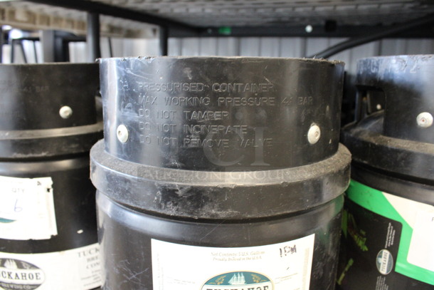 6 Black 1/6 Sixth Barrel Kegs. 10x10x23. 6 Times Your Bid! - Image 4 of 4