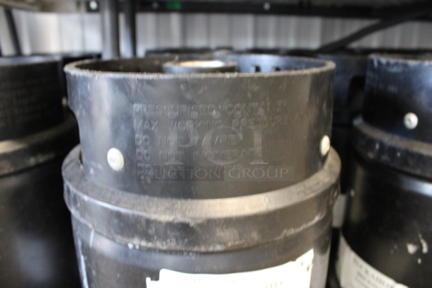 6 Black 1/6 Sixth Barrel Kegs. 10x10x23. 6 Times Your Bid! - Image 4 of 4