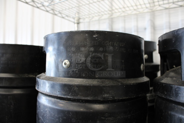 6 Black 1/6 Sixth Barrel Kegs. 10x10x23. 6 Times Your Bid! - Image 4 of 5
