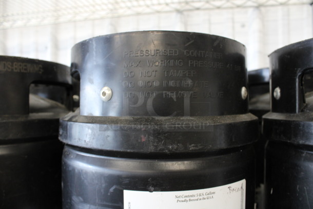6 Black 1/6 Sixth Barrel Kegs. 10x10x23. 6 Times Your Bid! - Image 4 of 5