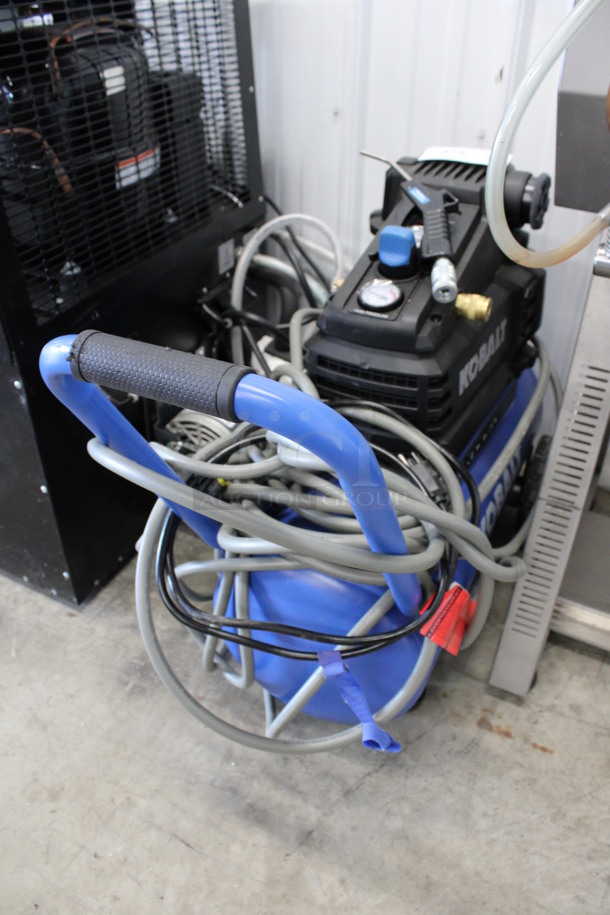 Kobalt Blue Metal Air Compressor. 12x31x24 - Image 4 of 6