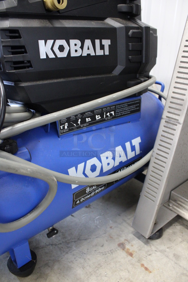 Kobalt Blue Metal Air Compressor. 12x31x24 - Image 5 of 6