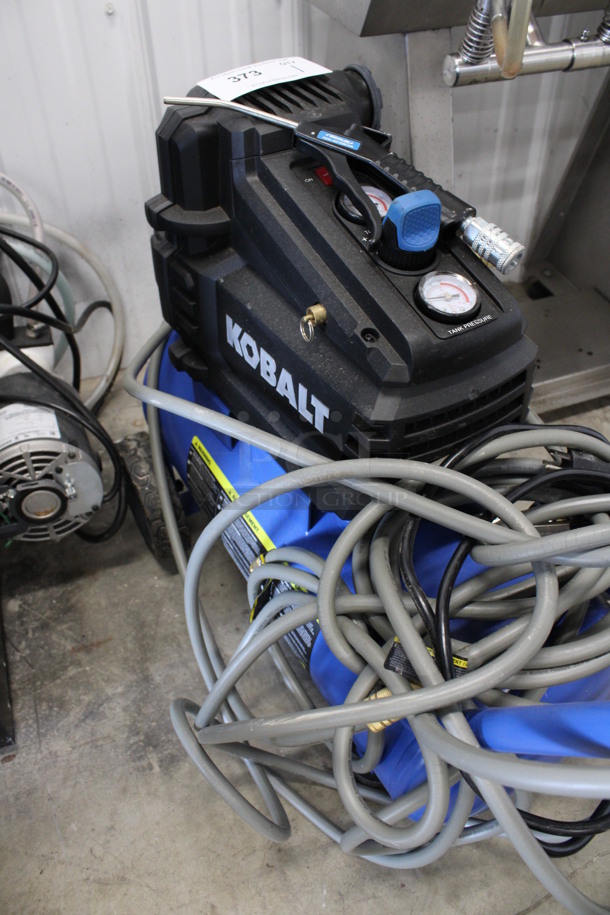 Kobalt Blue Metal Air Compressor. 12x31x24 - Image 6 of 6