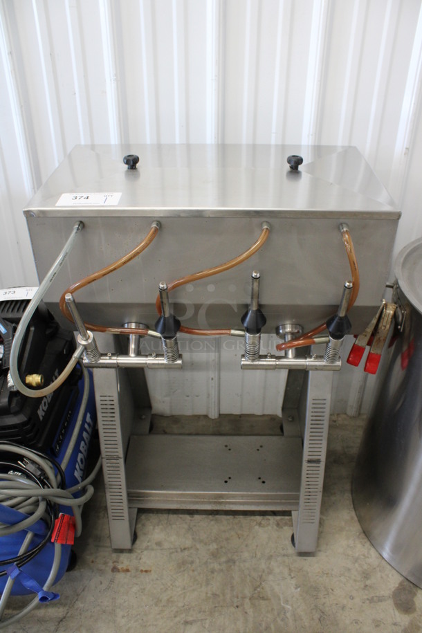 Zambelli Enotech Model T/4GS Stainless Steel Commercial Riempitrice Tivoli Vacuum Bottle Filler Station. 24x20x35 - Image 1 of 7