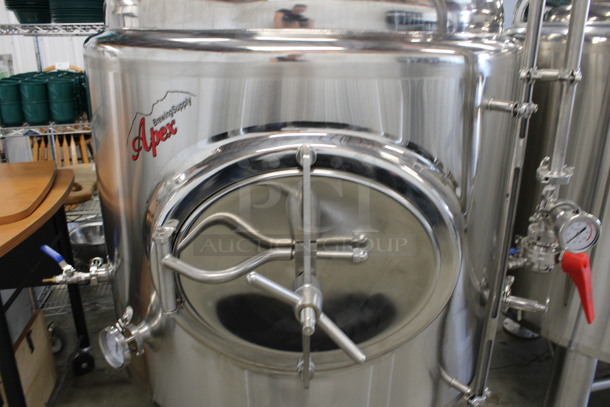 Apex Brewing Supply Stainless Steel Commercial Floor Style Beer Fermenter. 46x48x61 - Image 4 of 7