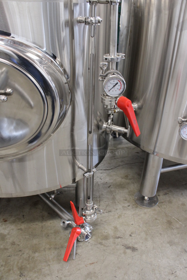 Apex Brewing Supply Stainless Steel Commercial Floor Style Beer Fermenter. 46x48x61 - Image 5 of 7