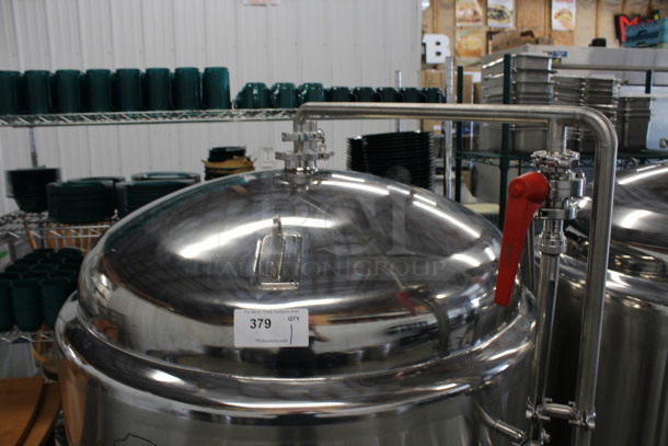 Apex Brewing Supply Stainless Steel Commercial Floor Style Beer Fermenter. 46x48x61 - Image 6 of 7