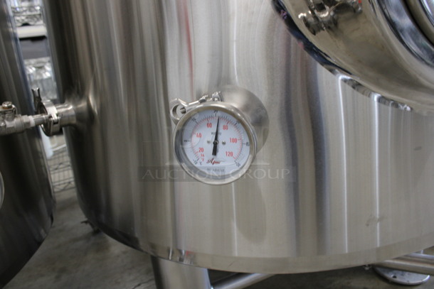 Apex Brewing Supply Stainless Steel Commercial Floor Style Beer Fermenter. 46x48x61 - Image 6 of 7