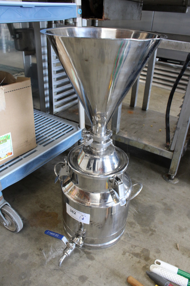 Stainless Steel Commercial Countertop Beer Brewing Sieve and Holder. 14x17x30 - Image 2 of 4