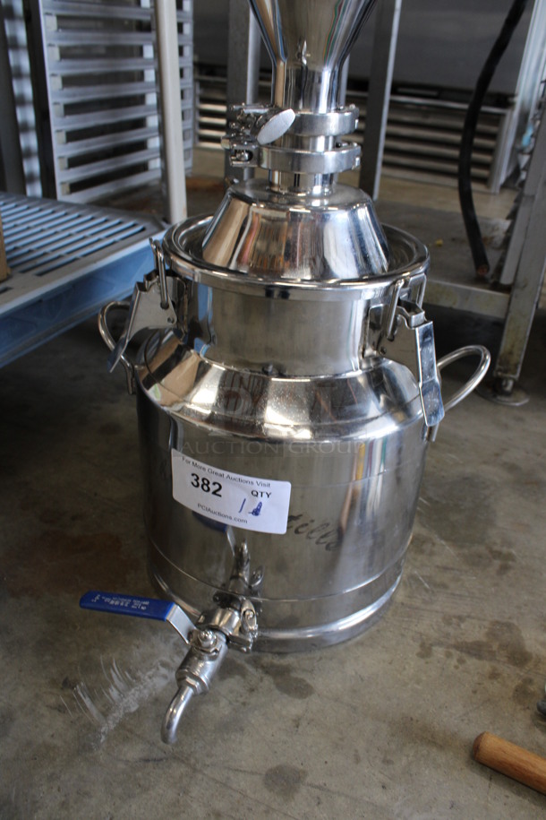 Stainless Steel Commercial Countertop Beer Brewing Sieve and Holder. 14x17x30 - Image 4 of 4