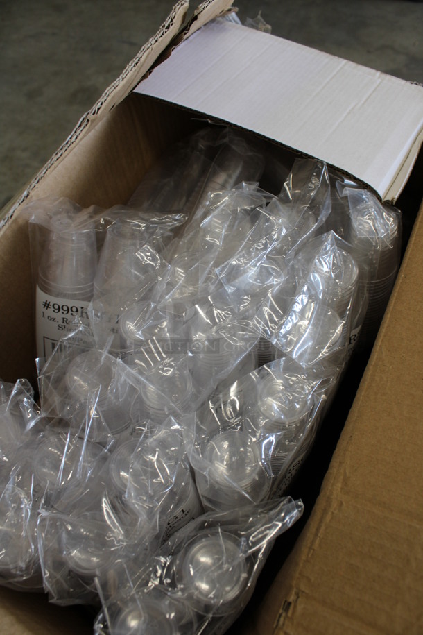 ALL ONE MONEY! Lot of Choice Clear Poly Shot Glasses!  - Image 2 of 3