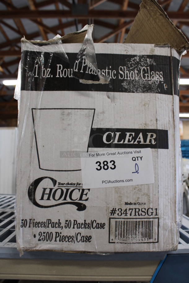 ALL ONE MONEY! Lot of Choice Clear Poly Shot Glasses!  - Image 3 of 3