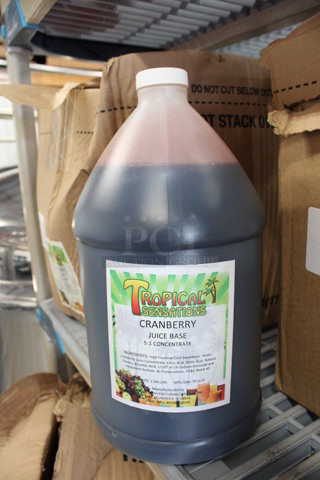 4 BRAND NEW IN BOX! Jugs of Tropical Sensations Cranberry Juice Base Concentrate. 6x6x12. 4 Times Your Bid!