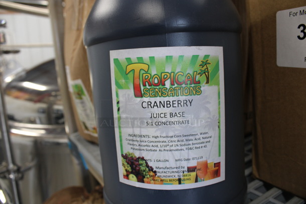 4 BRAND NEW IN BOX! Jugs of Tropical Sensations Cranberry Juice Base Concentrate. 6x6x12. 4 Times Your Bid! - Image 2 of 4