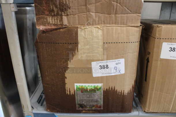 4 BRAND NEW IN BOX! Jugs of Tropical Sensations Cranberry Juice Base Concentrate. 6x6x12. 4 Times Your Bid! - Image 4 of 4