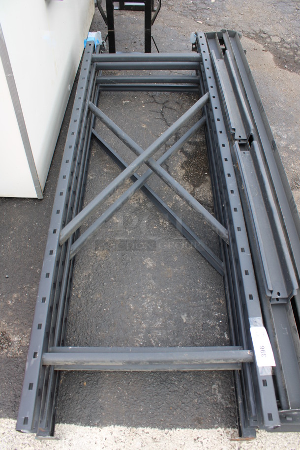 ALL ONE MONEY! Lot of Metal Pieces to Racking! 72" - Image 3 of 4