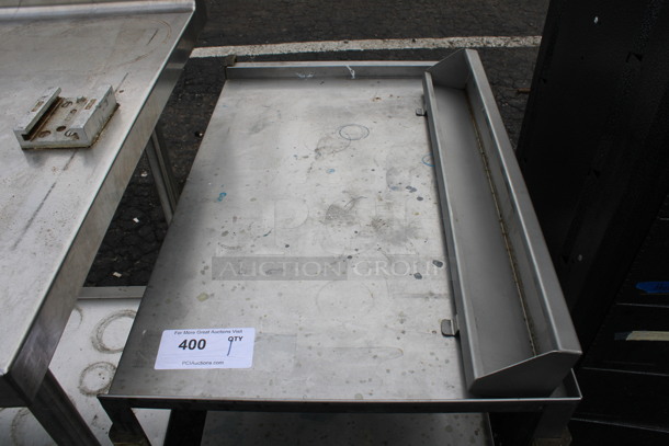 Metal 3 Tier Cart w/ Push Handle on Commercial Casters. 18.5x30x32 - Image 3 of 4