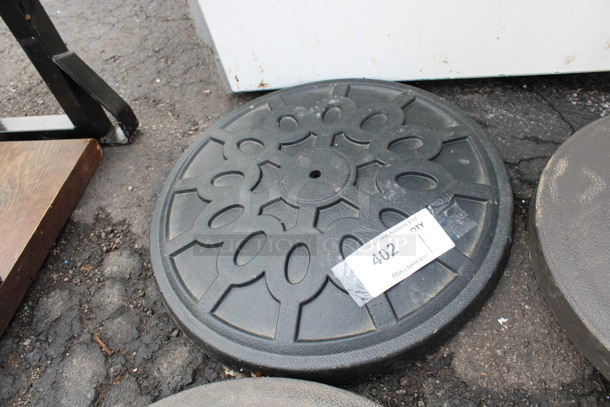 Metal Patio Umbrella Base. 18x18x3 - Image 2 of 3