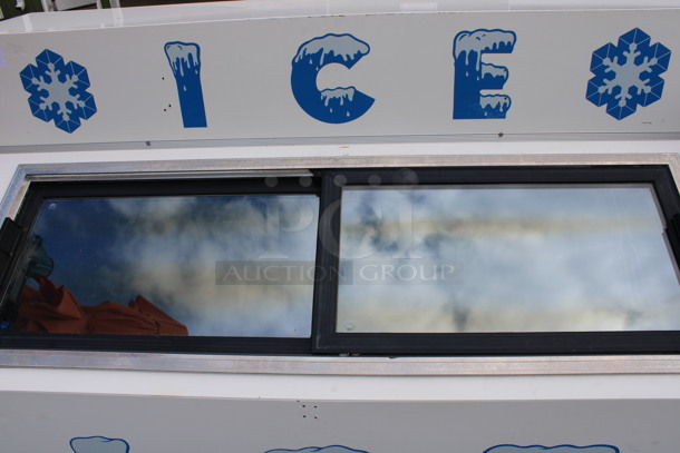 Metal Commercial 2 Door Freezer Bagged Ice Merchandiser. 72x36x49. Tested and Working! - Image 3 of 6