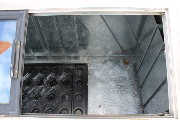 Metal Commercial 2 Door Freezer Bagged Ice Merchandiser. 72x36x49. Tested and Working! - Image 4 of 6