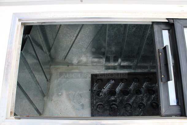 Metal Commercial 2 Door Freezer Bagged Ice Merchandiser. 72x36x49. Tested and Working! - Image 5 of 6