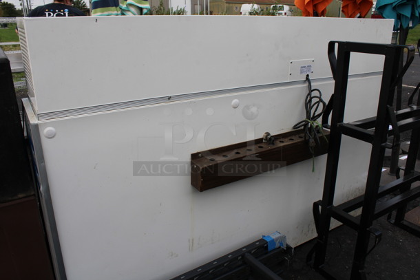 Metal Commercial 2 Door Freezer Bagged Ice Merchandiser. 72x36x49. Tested and Working! - Image 6 of 6