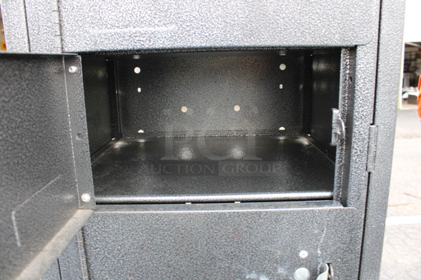 Black Metal 10 Cubby Locker. 16.5x16x77.5 - Image 4 of 5