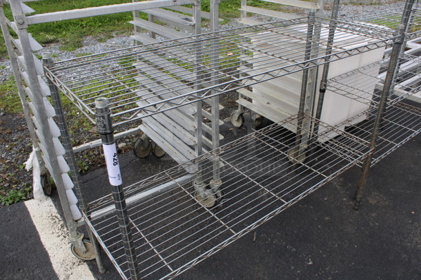 Chrome Finish 2 Tier Metro Style Shelving Unit. BUYER MUST DISMANTLE. PCI CANNOT DISMANTLE FOR SHIPPING. PLEASE CONSIDER FREIGHT CHARGES. 48x18x36 - Image 2 of 3