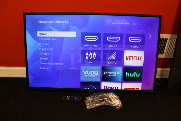 2020 Hisense Model 40H4030FI 40" LED LCD Television w/ 2 Feet and Remote. Buyer Must Pick Up - We Will Not Ship This Item. 120 Volts, 1 Phase. Tested and Working! - Image 4 of 10