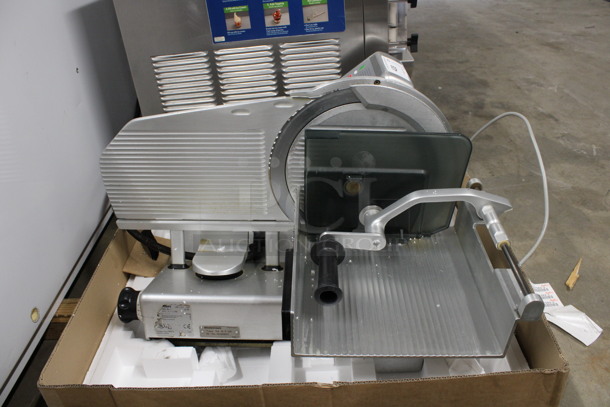 Bizerba Model VS 12 F US Stainless Steel Commercial Countertop Vertical Meat Slicer. 120 Volts, 1 Phase. 34x24x20. Tested and Working!