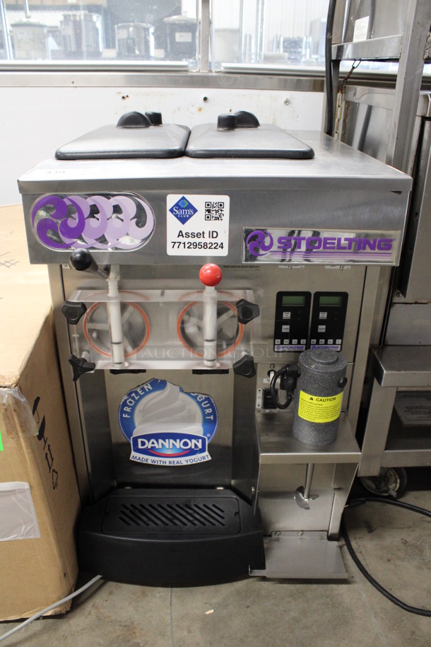 2011 Stoelting Model SF144-38I Stainless Steel Commercial Countertop Air Cooled 2 Flavor Soft Serve Ice Cream Machine w/ Milkshake Mixer. 208-230 Volts, 1 Phase. 22x32x34 - Image 1 of 8