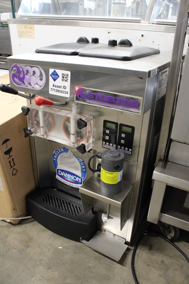 2011 Stoelting Model SF144-38I Stainless Steel Commercial Countertop Air Cooled 2 Flavor Soft Serve Ice Cream Machine w/ Milkshake Mixer. 208-230 Volts, 1 Phase. 22x32x34 - Image 2 of 8